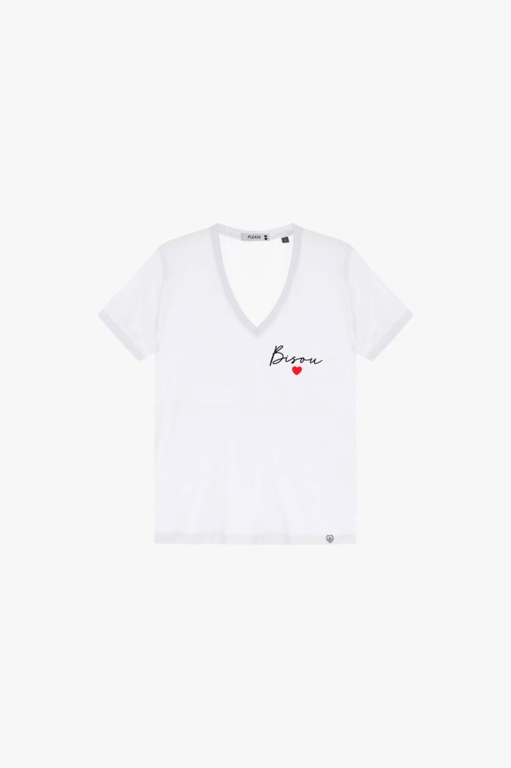 TEE SHIRT XOXO BLANC