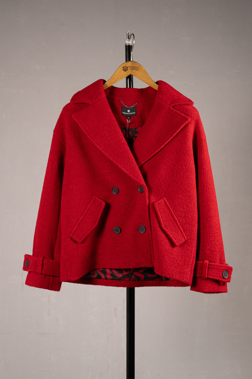 MANTEAU VICKY ROUGE