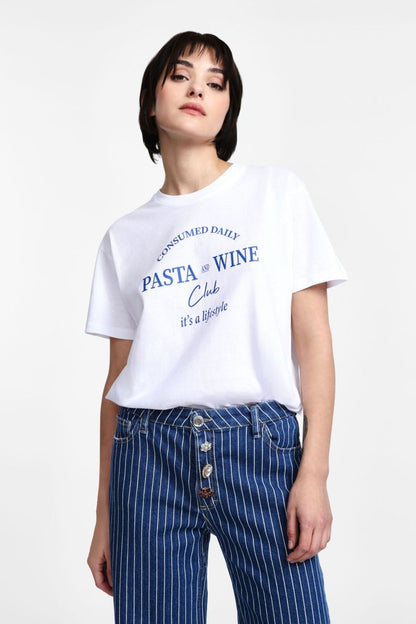 TEE SHIRT PASTA BLAN