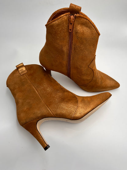 BOTTINES LUNE CAMEL