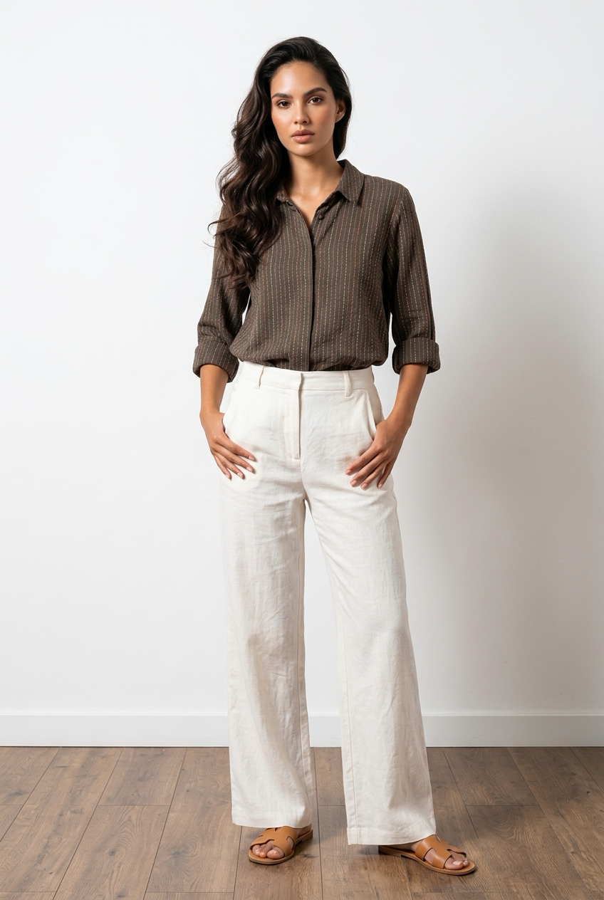 CHEMISIER IVORY MARR