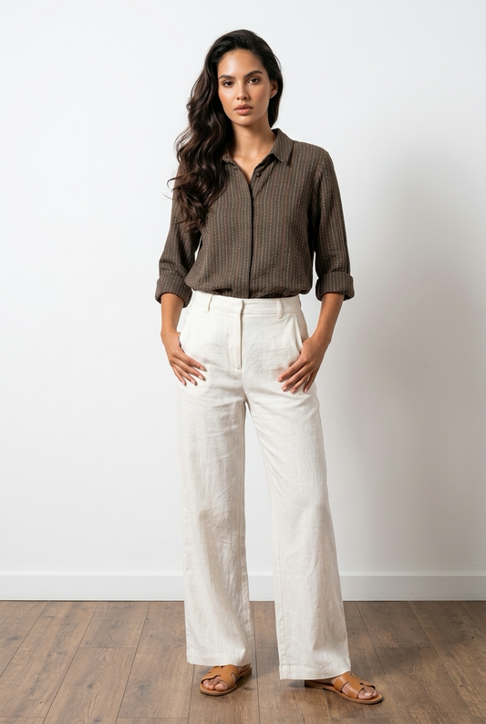 CHEMISIER IVORY MARR