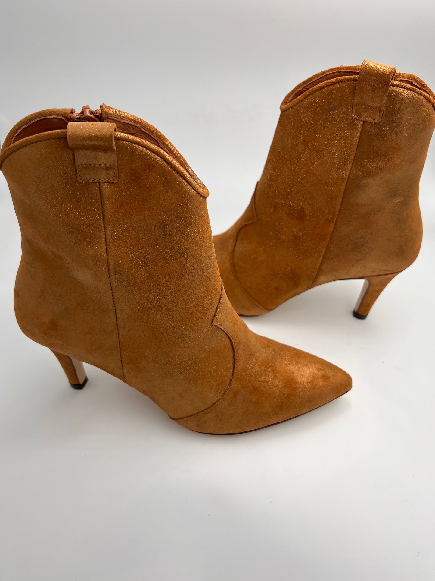 BOTTINES LUNE CAMEL