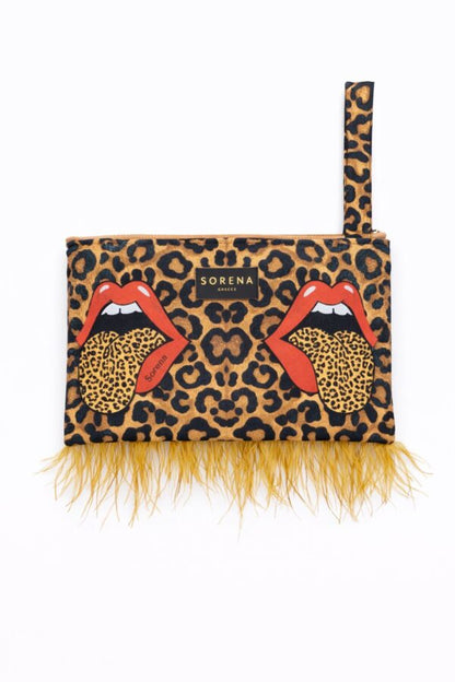 SAC FEATHER CLUTCH