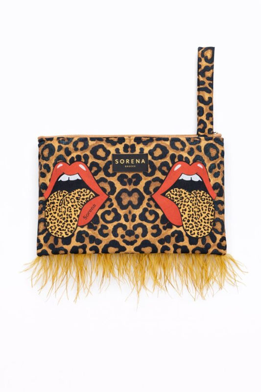 SAC FEATHER CLUTCH