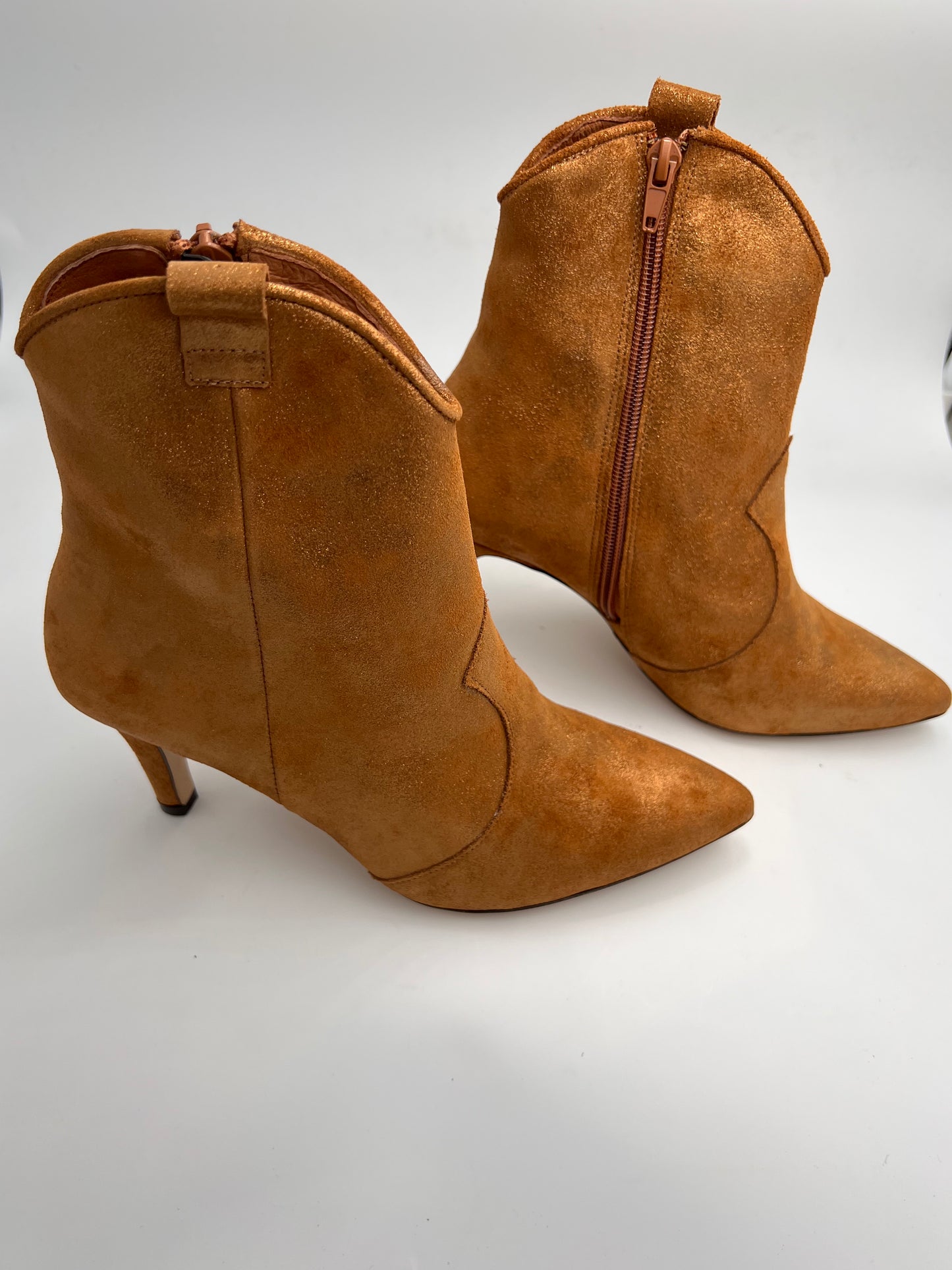 BOTTINES LUNE CAMEL