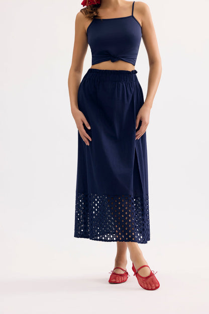JUPE BRAHA BLEU