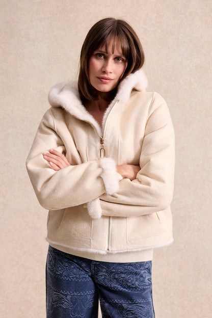 VESTE VAGUES BEIGE