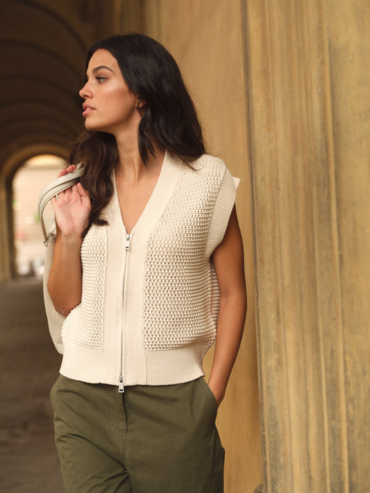 GILET SFAX CREME