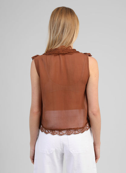 TOP SALVIMA MARRON