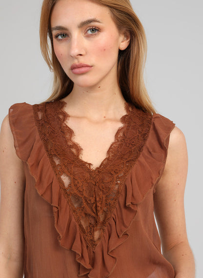 TOP SALVIMA MARRON
