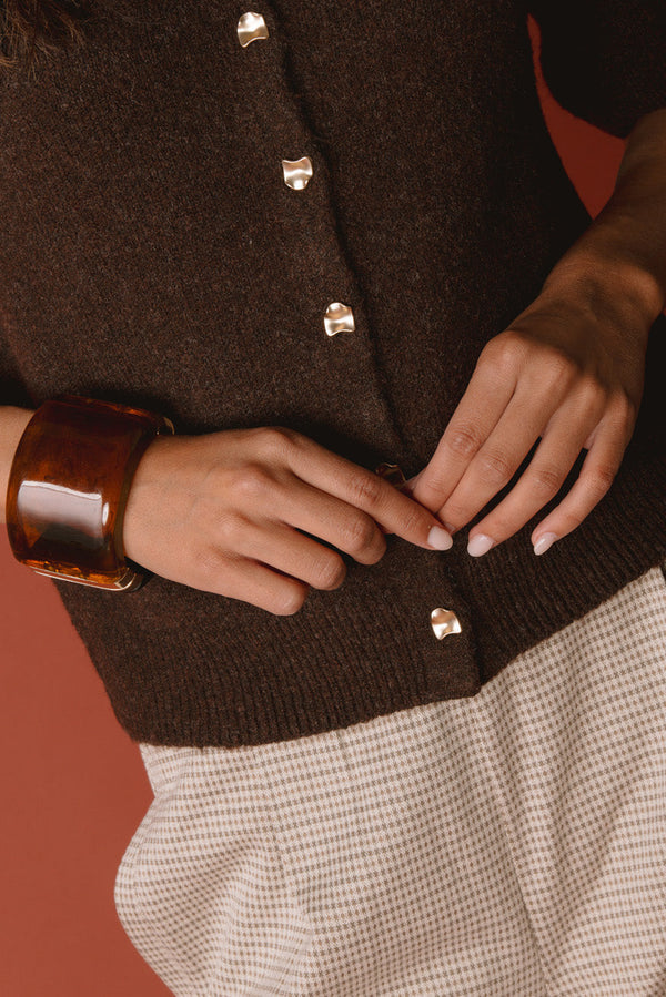 GILET PALMIRE  CHOCO