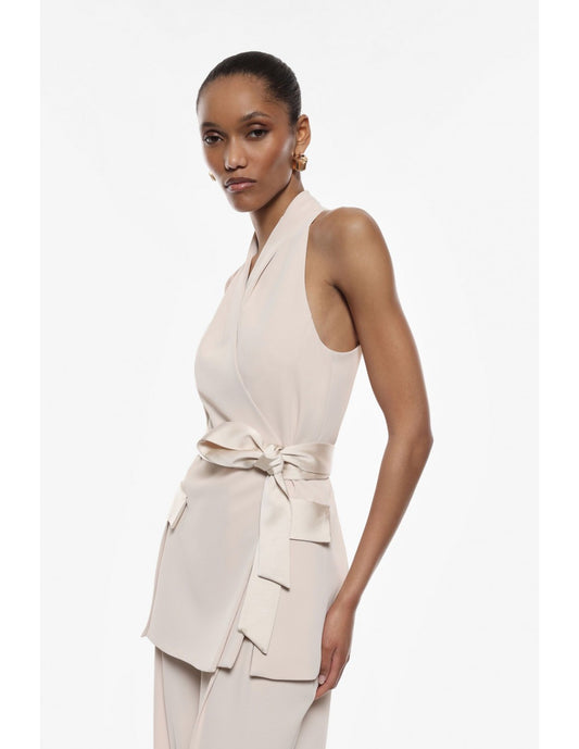 GILET BROW BEIGE