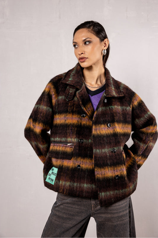 VESTE MAEME CHECKS