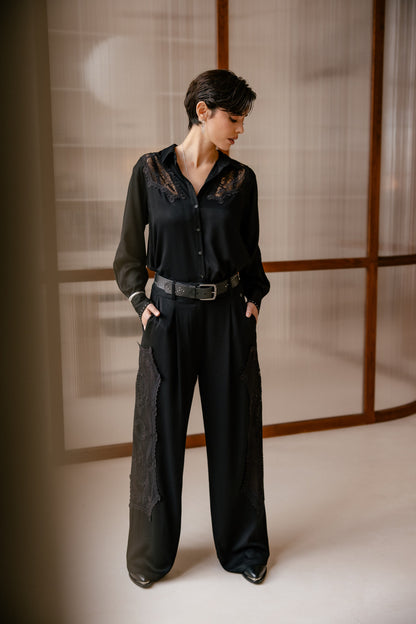 PANT PALAZIO NOIR