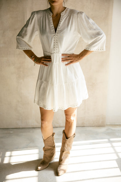 ROBE REYEL ECRU