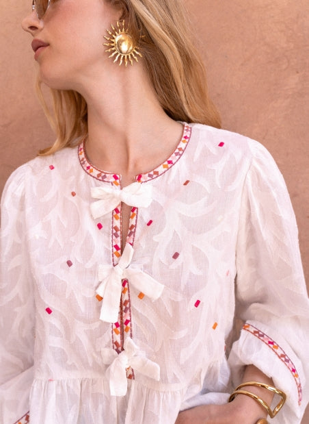 BLOUSE SERVANE ECRU