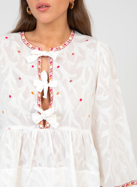 BLOUSE SERVANE ECRU