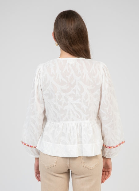 BLOUSE SERVANE ECRU