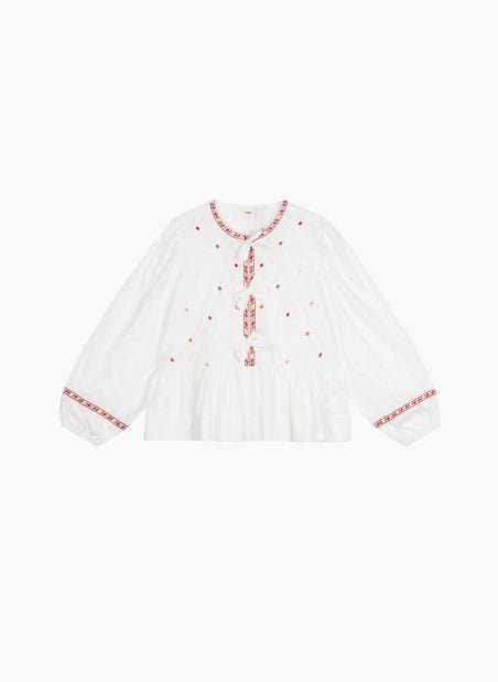 BLOUSE SERVANE ECRU