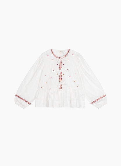 BLOUSE SERVANE ECRU