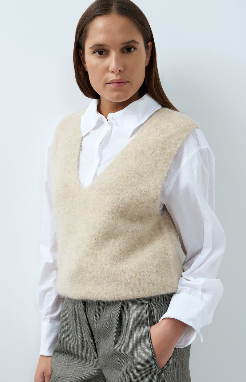 PULL NOUGAT BEIGE