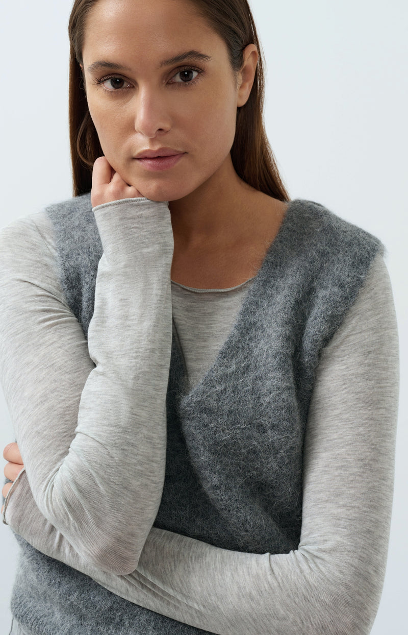 PULL NOUGAT GREY