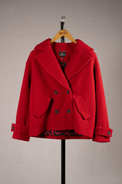 MANTEAU VICKY ROUGE